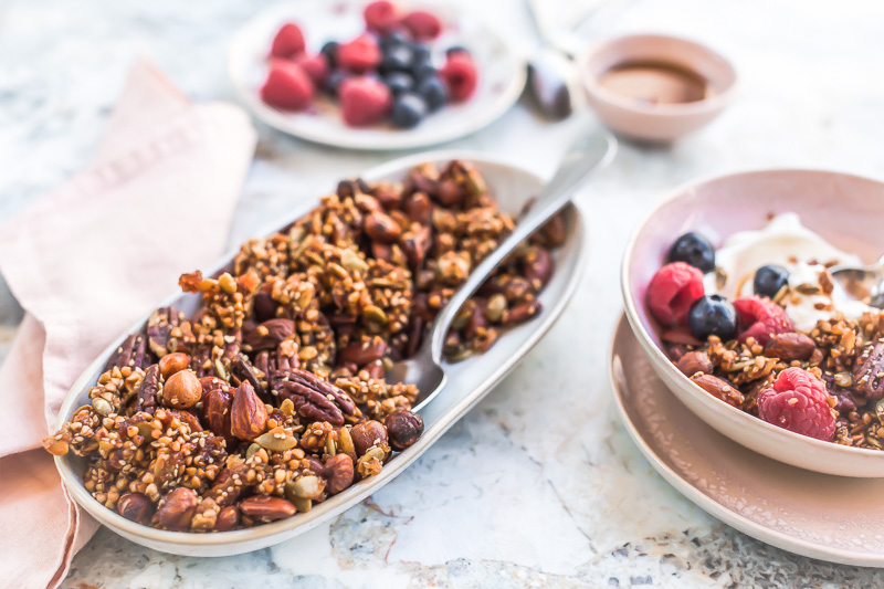 Granola maison à l huile de coco Quatre Saisons Au Jardin